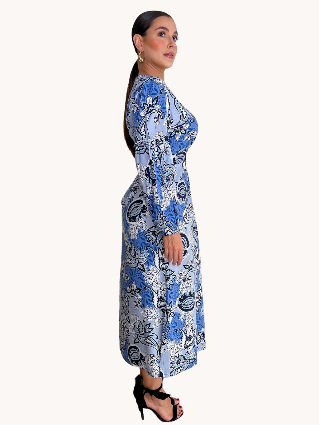 VESTIDO MIDI ESTAMPADO