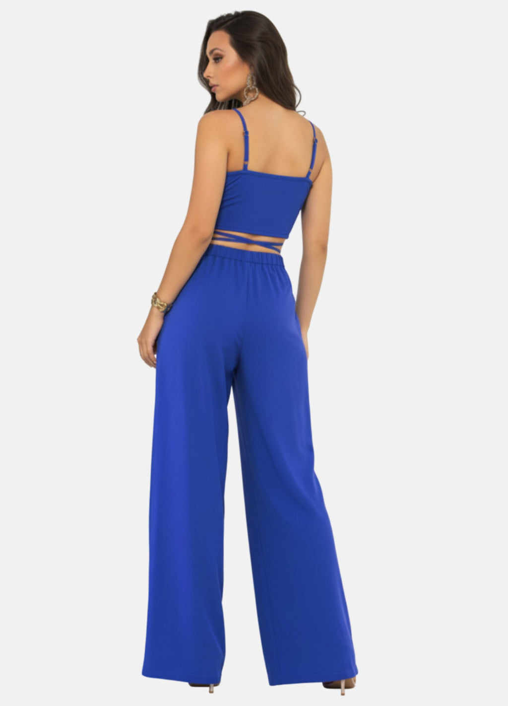 CONJUNTO PANTALONA E CROPPED