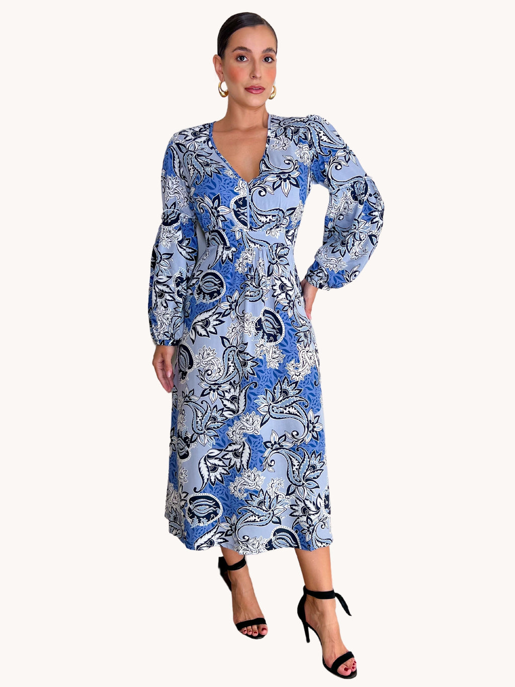 VESTIDO MIDI ESTAMPADO