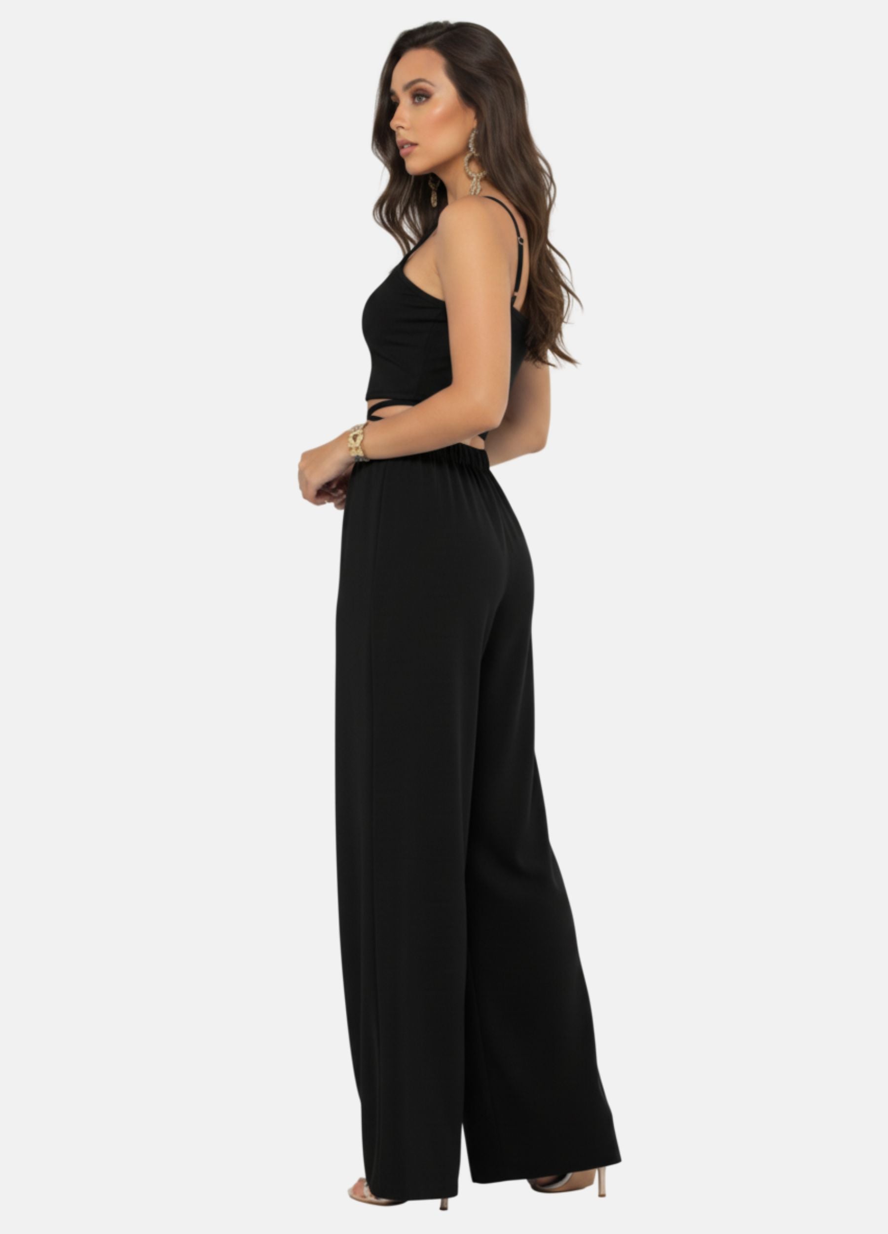 CONJUNTO PANTALONA E CROPPED
