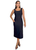 VESTIDO MIDI COM LAÇO NO OMBRO 06/06 OFERTA