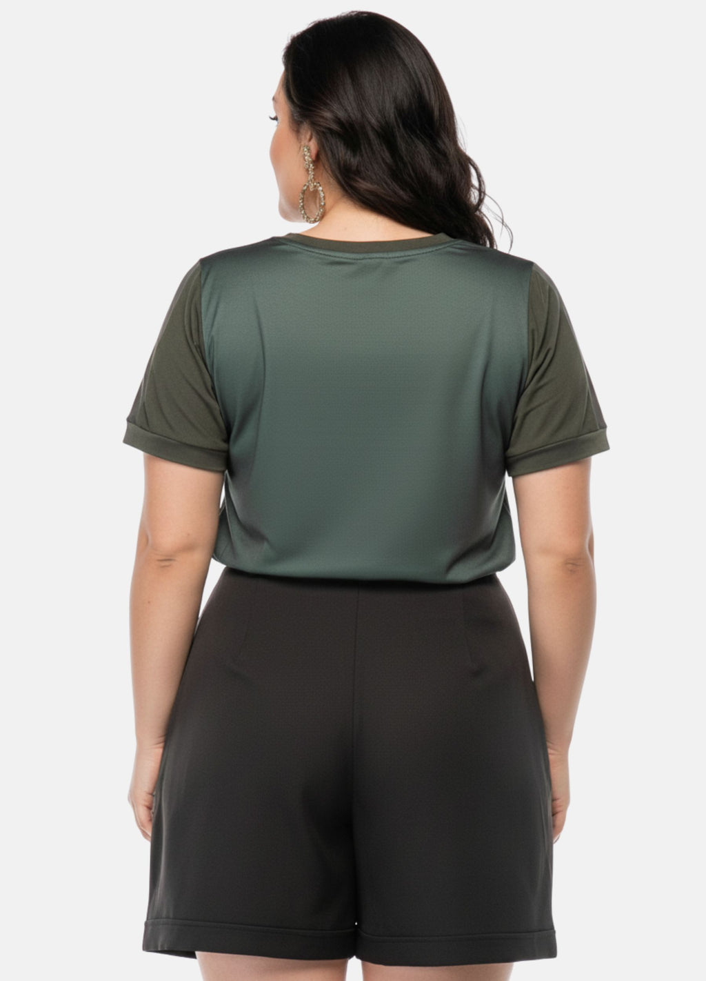 T-SHIRT C/ DETALHE DE TULE