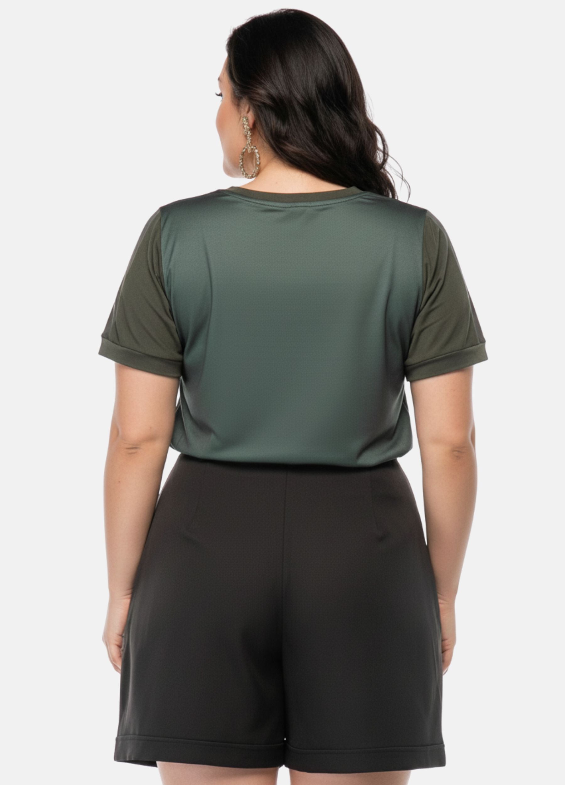 T-SHIRT C/ DETALHE DE TULE
