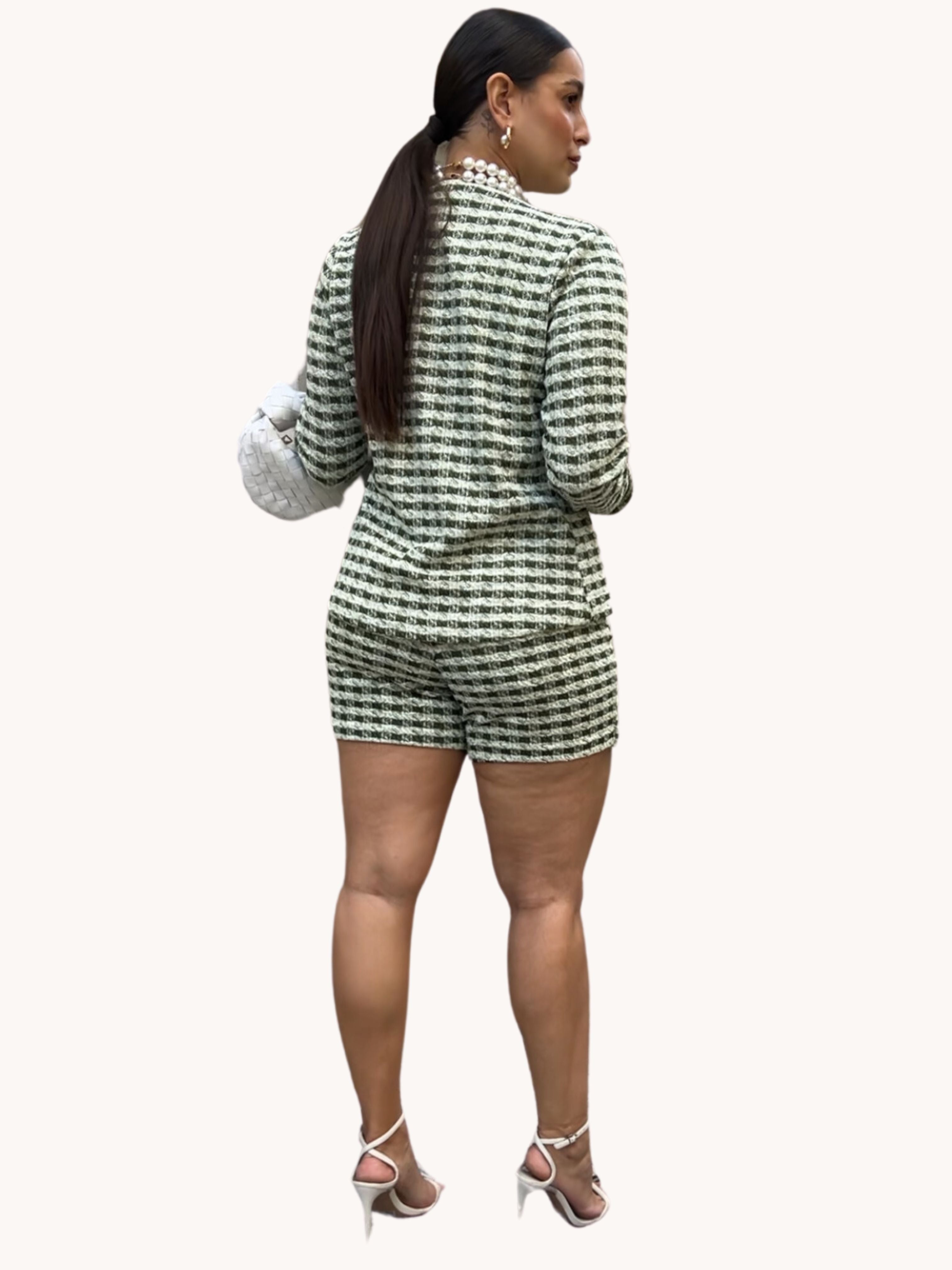SHORT SAIA JACQUARD XADREZ
