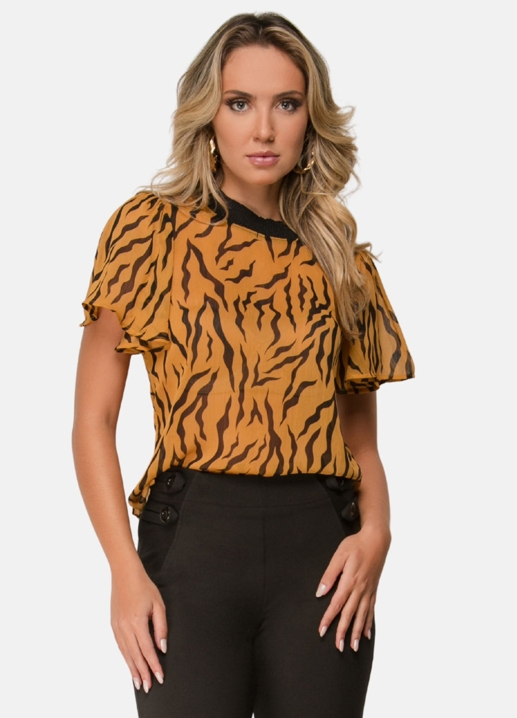 BLUSA FEMININA ESTAMPADA