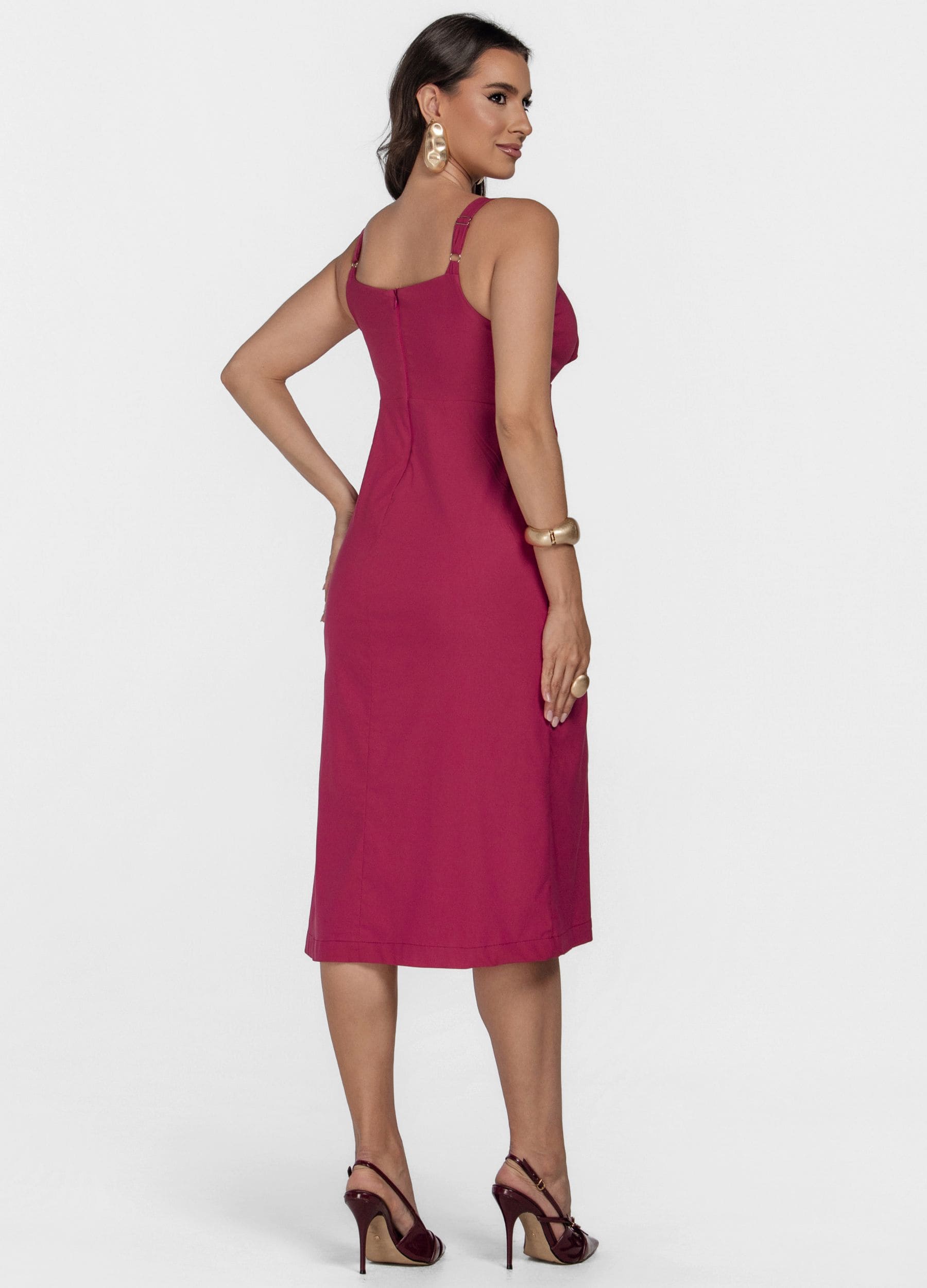 Kit 2 Vestidos Midi - Marina + Julia com Amarração