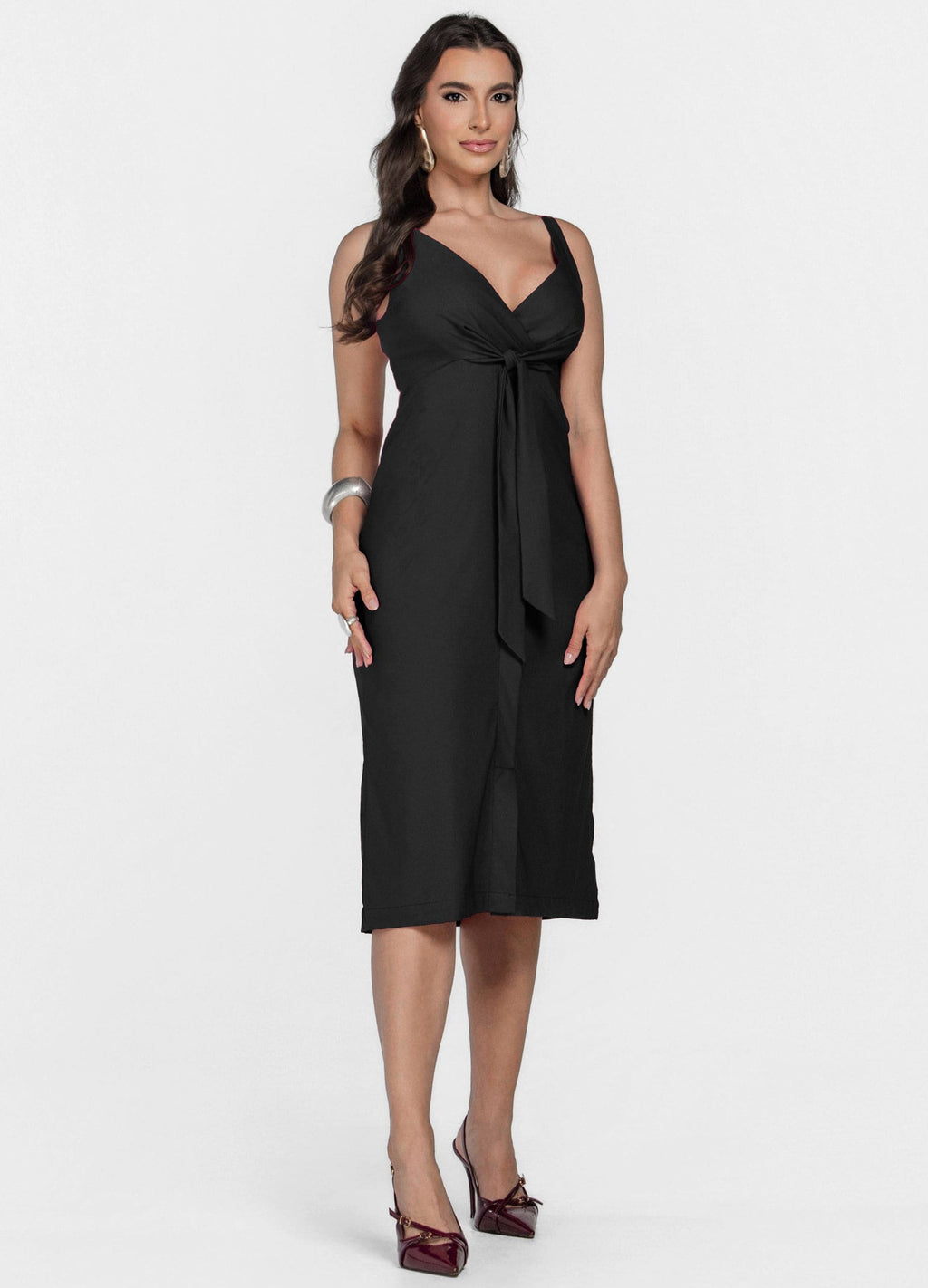 Kit 2 Vestidos Midi - Marina + Julia com Amarração