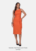Kit 2 Vestidos Midi - Fivela nas Alças + Flávia com Fivela