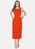 Kit 2 Vestidos Midi - Fivela nas Alças + Flávia com Fivela