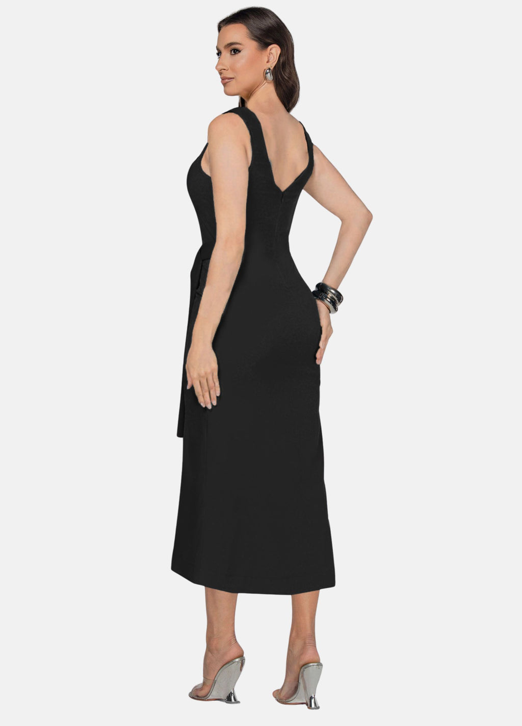 Kit 2 Vestidos Midi - Fivela nas Alças + Flávia com Fivela