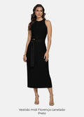 Kit 2 Vestidos Midi Canelado - Florença + Manga Longa com Fivela