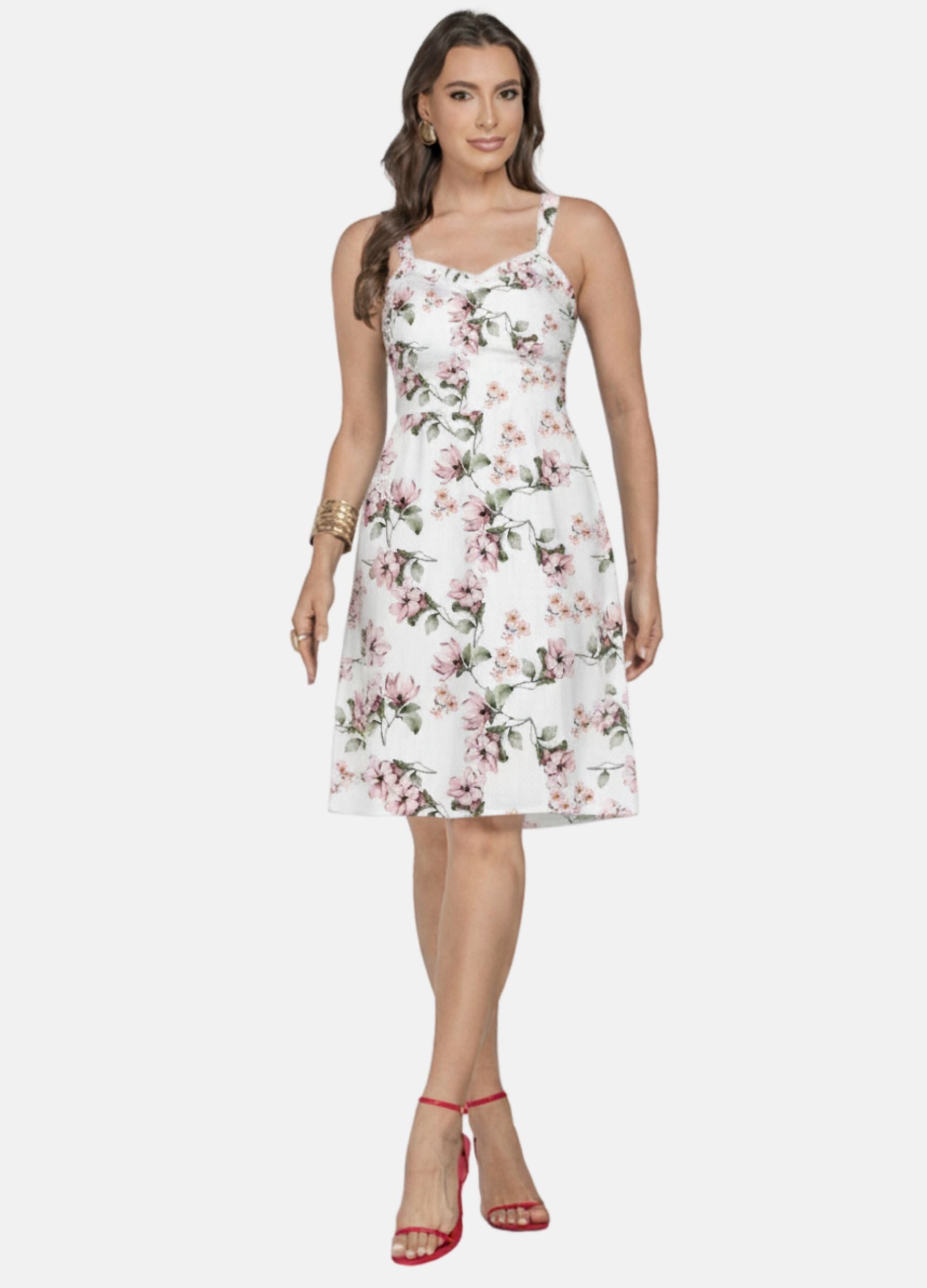 VESTIDO CURTO ESTAMPA FLORAL