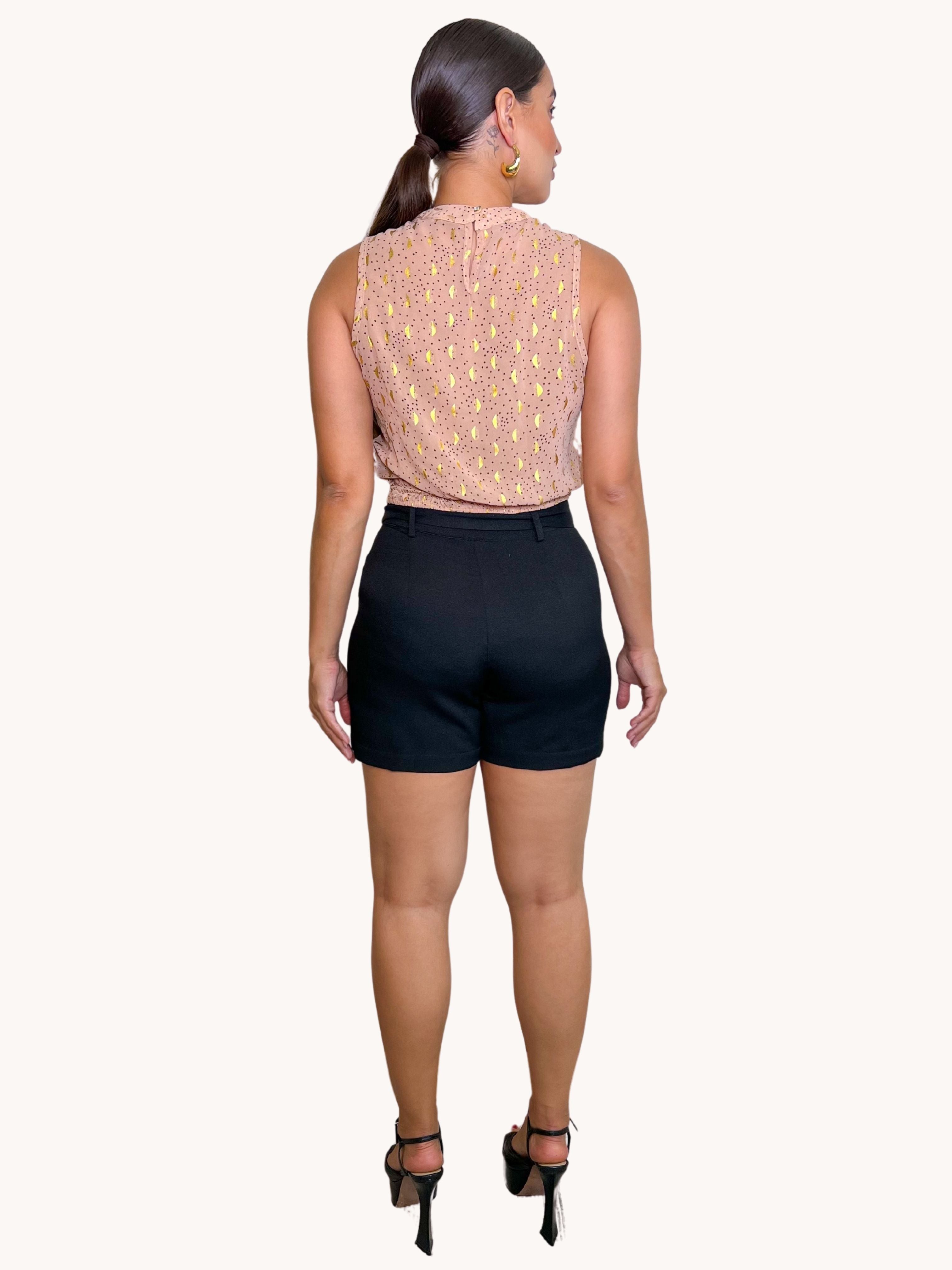 SHORT FEMININO COM FAIXA