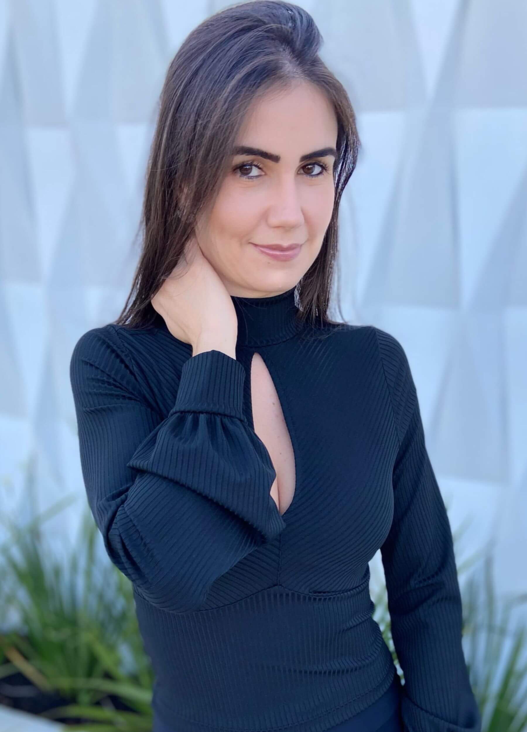 BLUSA CANELADA COM GOTA