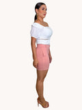 BLUSA FEMININA OMBRO A OMBRO COM ENTREMEIO