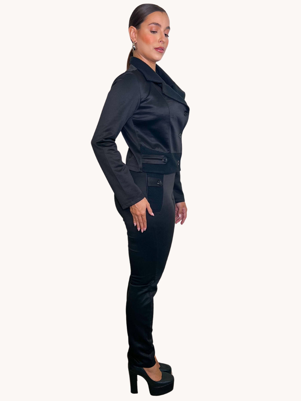 CALÇA FEMININA SKINNING RISCA DE GIZ