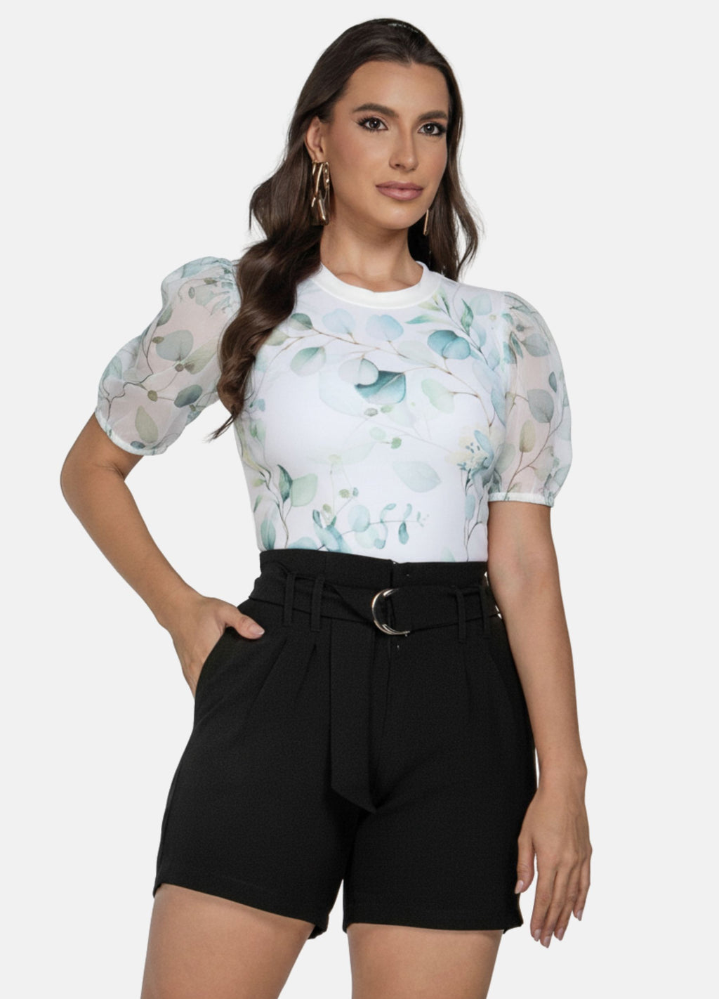 T-SHIRT FEMININA COM ESTAMPA
