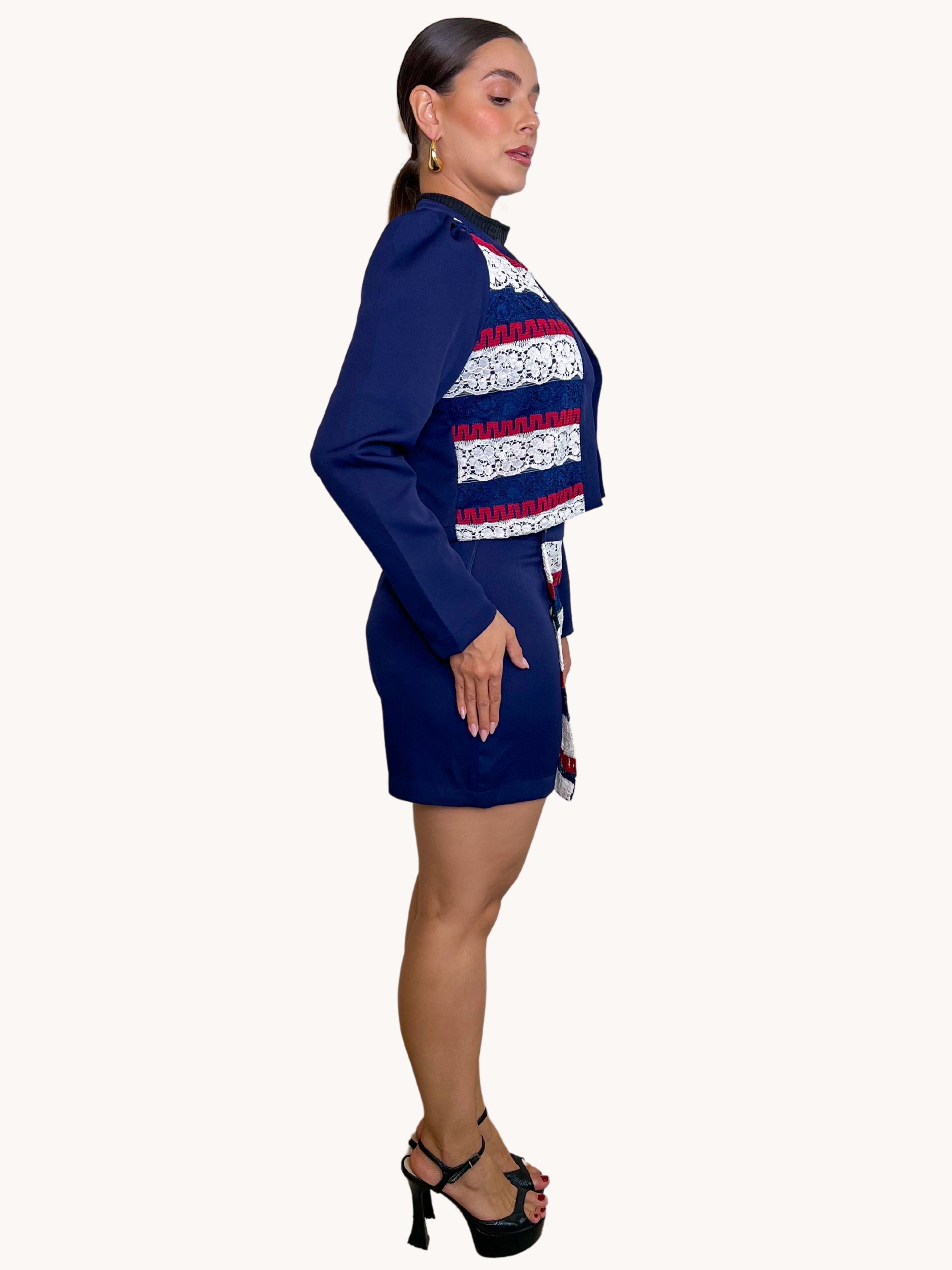 CONJUNTO FEMININO SHORT E CASACO