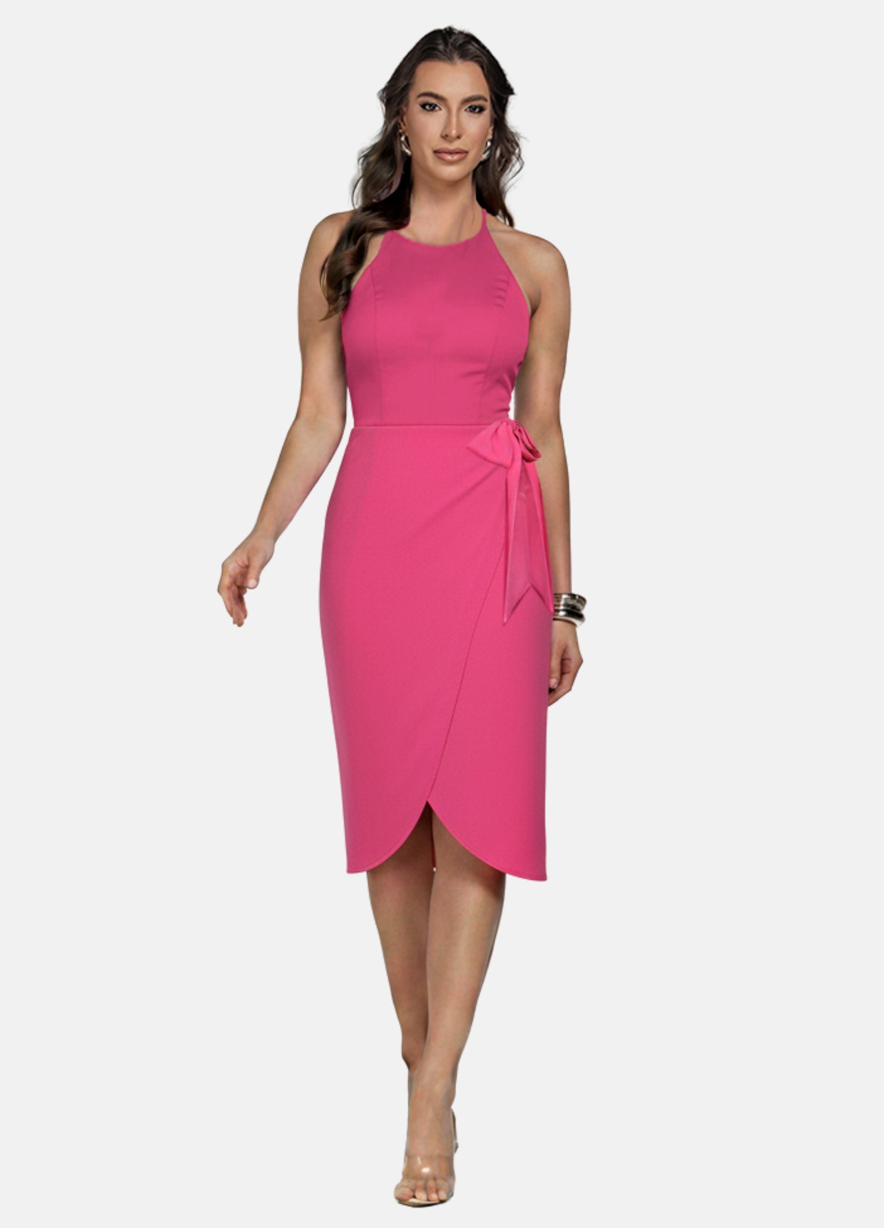 Kit 2 Vestidos Midi - Marina + Julia com Amarração