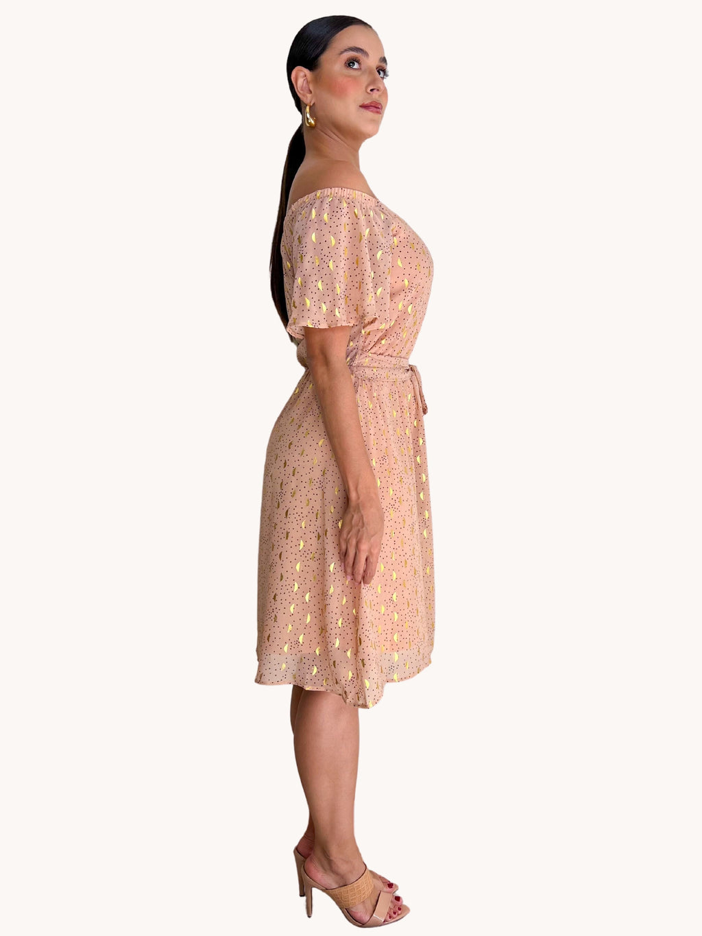 VESTIDO CURTO OMBRO A OMBRO
