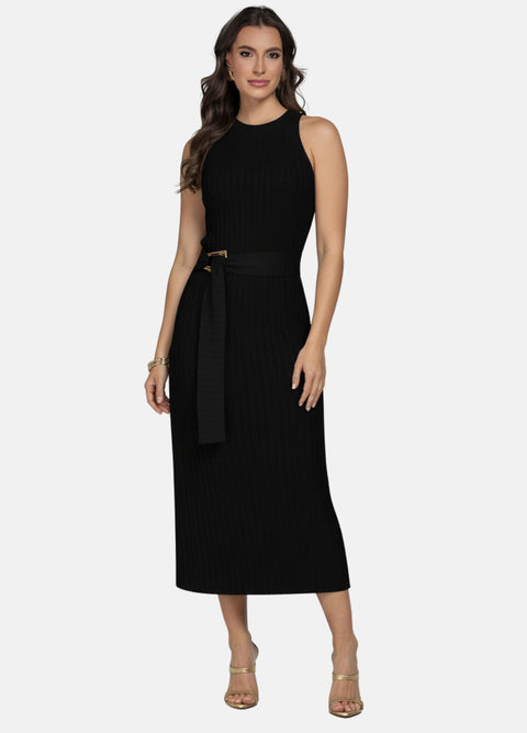 VESTIDO MIDI FLORENÇA CANELADO OFERTA 24H