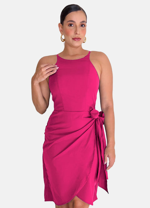 VESTIDO MIDI JULIA COM AMARRAÇÃO OFERTA 24H